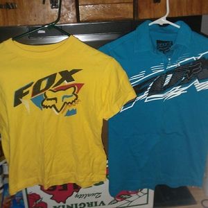 Boys Fox Racing polo and T-Shirt